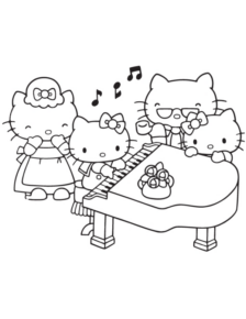 Disegno di Hello Kitty da stampare e colorare 41