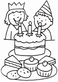 Disegno di compleanno da stampare e colorare 71