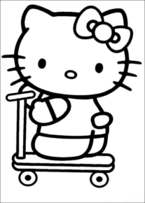 Disegno di Hello Kitty da stampare e colorare 128