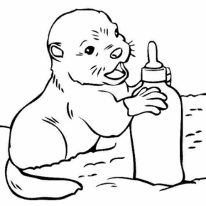 Disegno di castoro da stampare e colorare 14