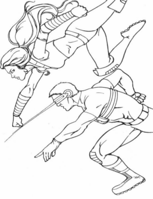 Disegno di Ciclope da stampare e colorare 5