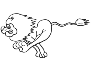 Disegno di leone da stampare e colorare 17