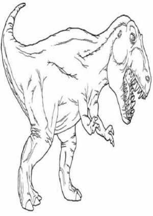 Disegno di Tirannosauro da stampare e colorare 54
