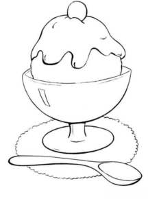 Disegno di gelato da stampare e colorare 23