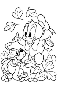 Disegno di Paperino da stampare e colorare 130