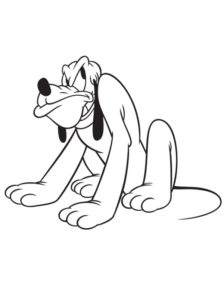 Disegno di Pluto da stampare e colorare 33