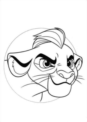 Disegno di Re Leone da stampare e colorare 65