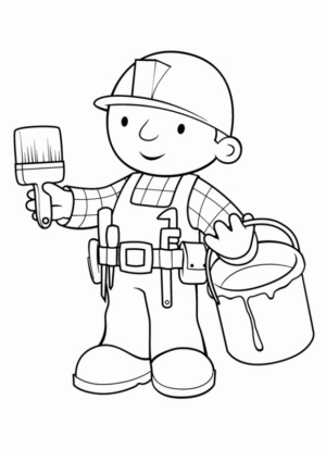 Disegno di Bob aggiustatutto da stampare e colorare 6