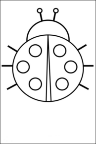 Disegno di coccinella da stampare e colorare 51