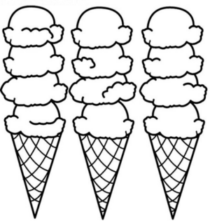 Disegno di gelato da stampare e colorare 54