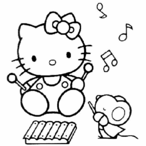 Disegno di Hello Kitty da stampare e colorare 186