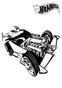Disegno di Hot wheels da stampare e colorare 2