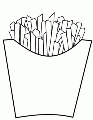 Disegno di fast food da stampare e colorare 9