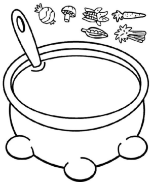 Disegno di colazione da stampare e colorare 11