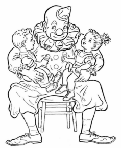 Disegno di clown da stampare e colorare 67