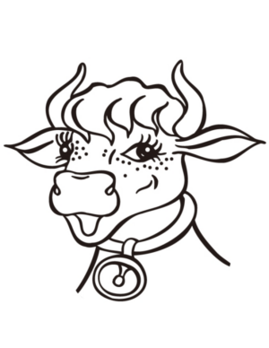 Disegno di mucca da stampare e colorare 55
