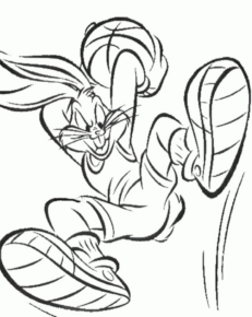Disegno di Bugs Bunny da stampare e colorare 4