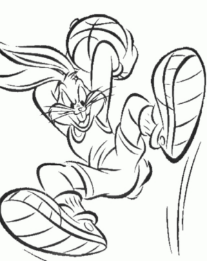 Disegno di Bugs Bunny da stampare e colorare 4
