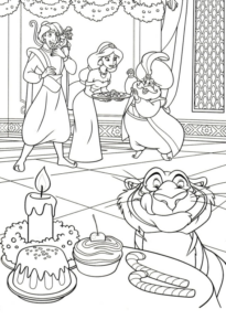 Disegno di Tutte le principesse Disney da stampare e colorare 37