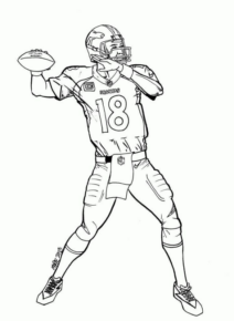 Disegno di football americano da stampare e colorare 57 Disegno di football americano da stampare e colorare 57
