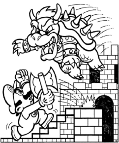 Disegno di Super Mario da stampare e colorare 48