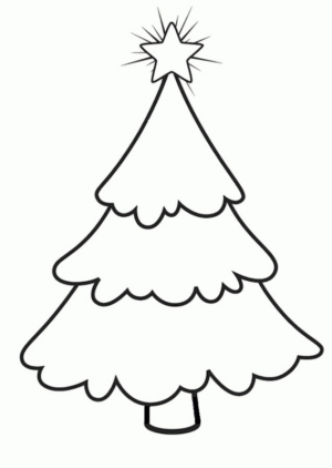 Disegno di albero di Natale da stampare e colorare 39 Disegno di albero di Natale da stampare e colorare 39