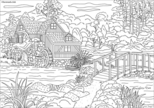 Disegno di paesaggio da stampare e colorare 56