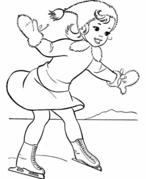 Disegno di pattinaggio da stampare e colorare 9
