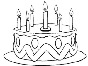 Disegno di compleanno da stampare e colorare 44