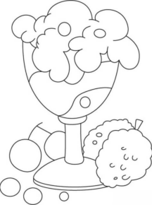 Disegno di gelato da stampare e colorare 13