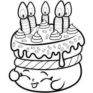 Disegno di compleanno da stampare e colorare 100