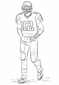Disegno di football americano da stampare e colorare 53