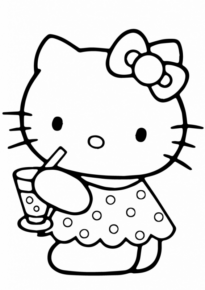 Disegno di Hello Kitty da stampare e colorare 118