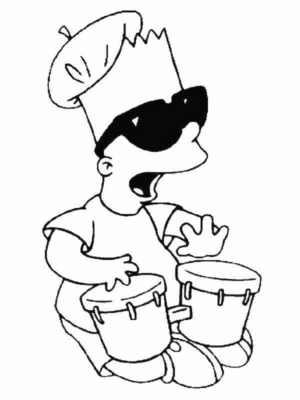 Disegno di I Simpson da stampare e colorare 87