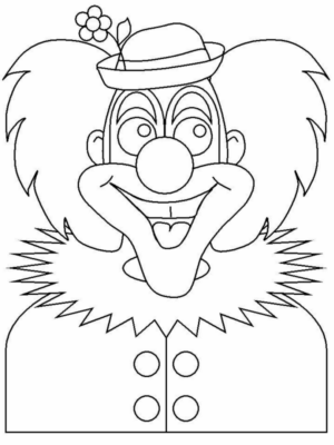 Disegno di clown da stampare e colorare 50
