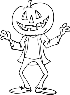 Disegno di zucca di Halloween da stampare e colorare 3 Disegno di zucca di Halloween da stampare e colorare 3