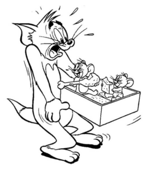 Disegno di Tom e Jerry da stampare e colorare 28