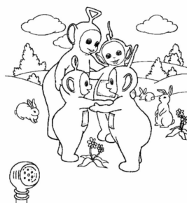 Disegno di Teletubbies da stampare e colorare 10