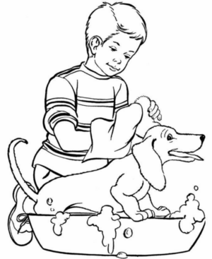 Disegno di bambino da stampare e colorare 248