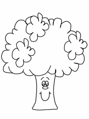 Disegno di albero da stampare e colorare 116