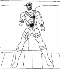 Disegno di Ciclope da stampare e colorare 4
