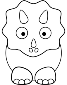 Disegno di Triceratopo da stampare e colorare 37