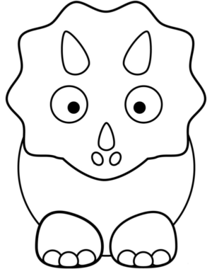 Disegno di Triceratopo da stampare e colorare 37