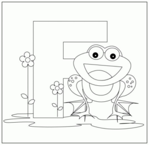 Disegno di lettera dell’alfabeto da stampare e colorare 288