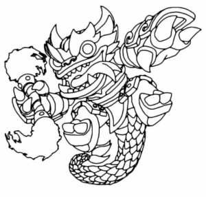 Disegno di dragone da stampare e colorare 61