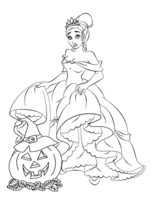 Disegno di zucca di Halloween da stampare e colorare 8
