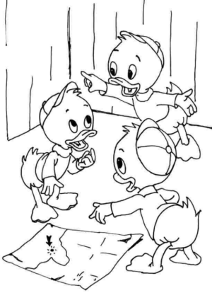 Disegno di Qui Quo Qua da stampare e colorare 5
