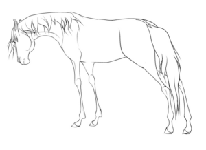 Disegno di cavallo da stampare e colorare 42