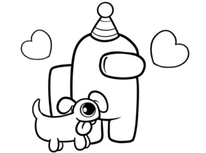 Disegno di Among us da stampare e colorare 2