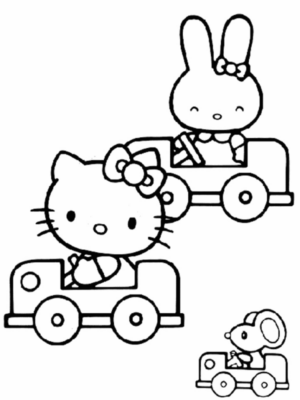 Disegno di Hello Kitty da stampare e colorare 134